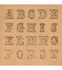 Set alfabeto script A-Z
