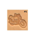 Motorcycle stamp